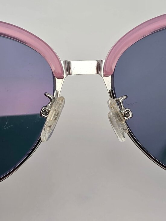 Quay Australia Star Dust Silver Pink Frame Pink Mirror Lens Cat Eye Sunglasses main image 14